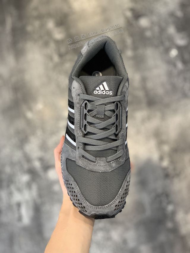Adidas鞋 阿迪達斯秋冬新品 馬拉松 豬巴加厚網 休閒運動慢跑鞋 男女同款  hdx13286